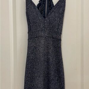 Windsor Elegant Navy Blue glitter Dress
